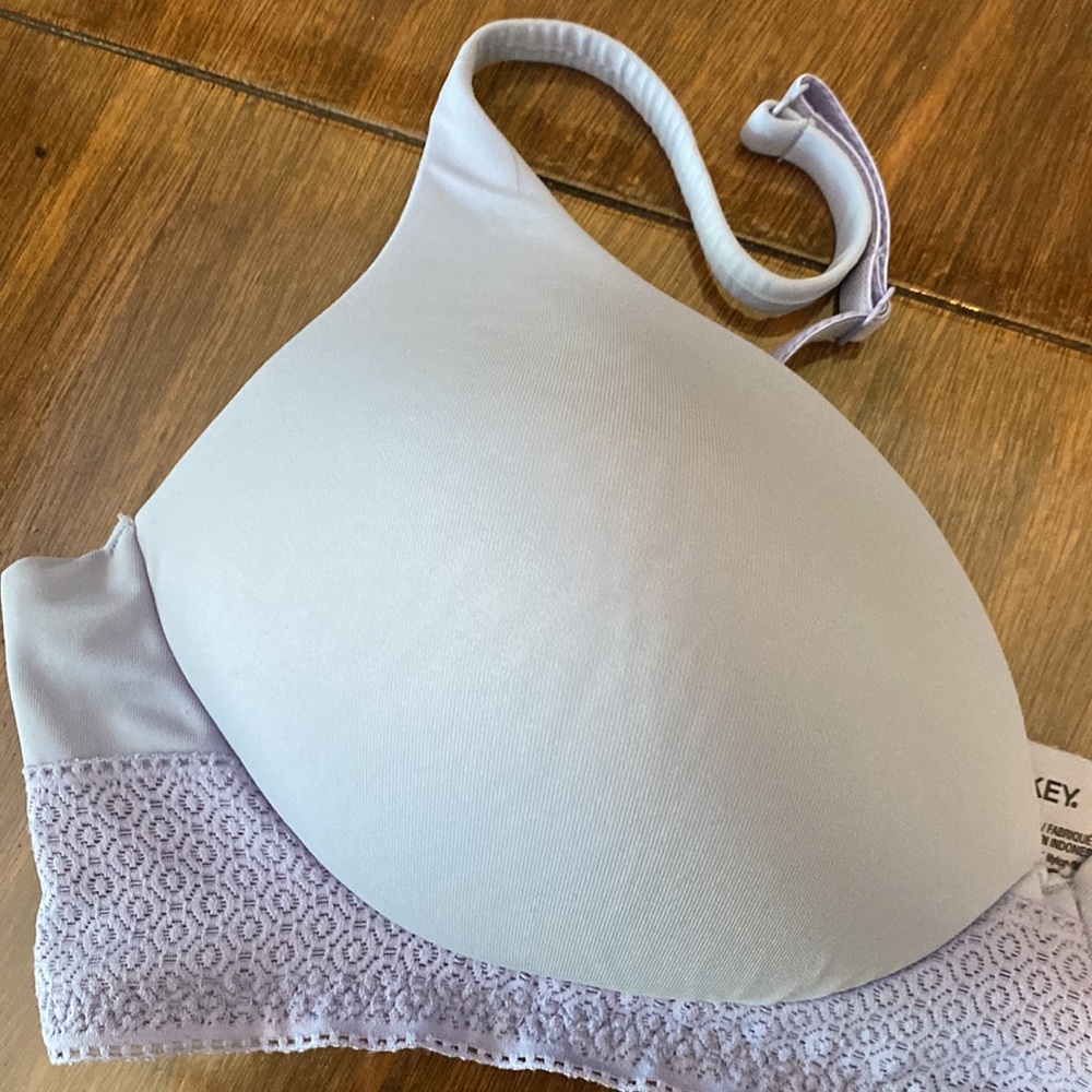 Jockey bra size large. Lavender periwinkle color. Like new. - Picture 4 of 11